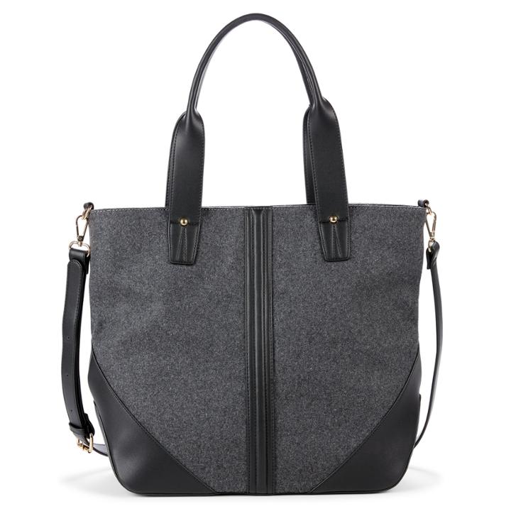 Sole Society Sole Society Camiren Flannel Tote - Grey Flannel-one Size