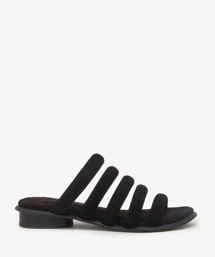 Kelsi Dagger Brooklyn Kelsi Dagger Brooklyn Saga Strappy Flat Sandal - Black-6