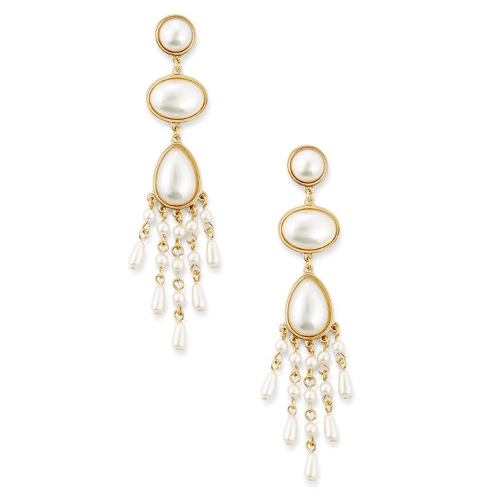Sole Society Sole Society Victorian Pearl Earrings - Pearl