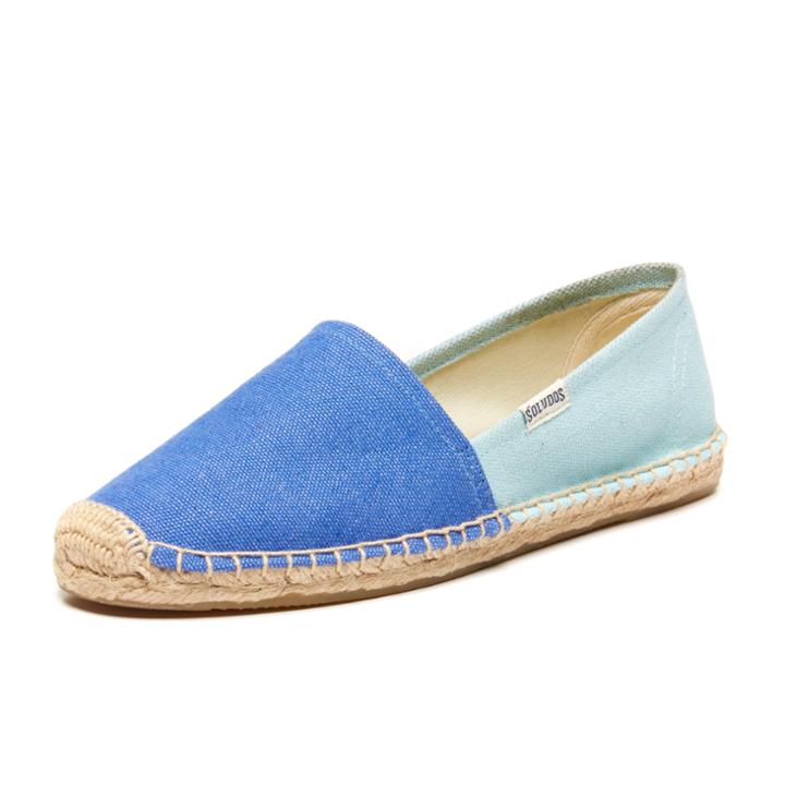 Soludos Marina Blue Colorblock Original Espadrille For Women