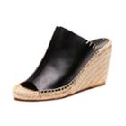 Soludos Leather Mule Wedge For Women