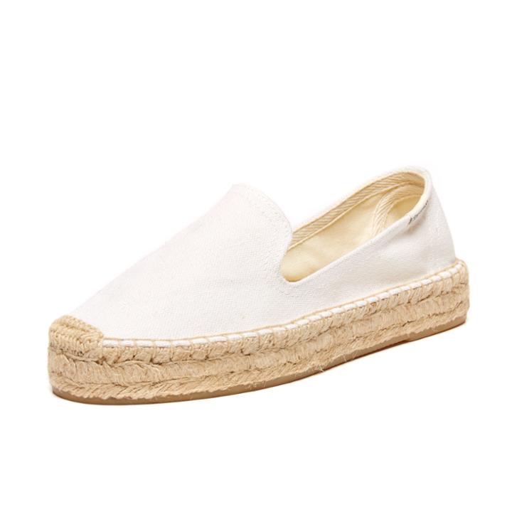 Soludos Bright White Platform Smoking Slipper For Women