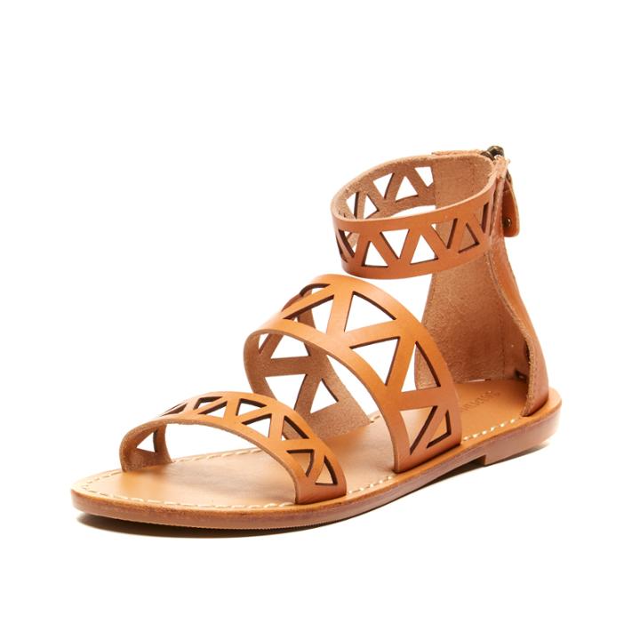 Soludos Geo Laser Cut Band Sandal In Sunburst