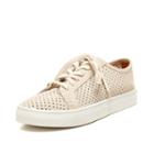 Soludos Men's Suede Perforated Tennis Sneaker In Seashell