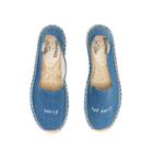 Soludos Sorry/not Sorry Embroidered Platform In Medium Denim