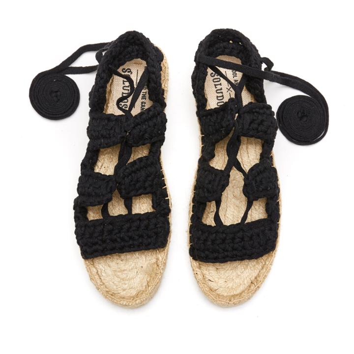 Soludos X Watg Diy Platform Sandal In Black