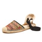 Soludos Black Multi Raffia Classic Sandal For Women