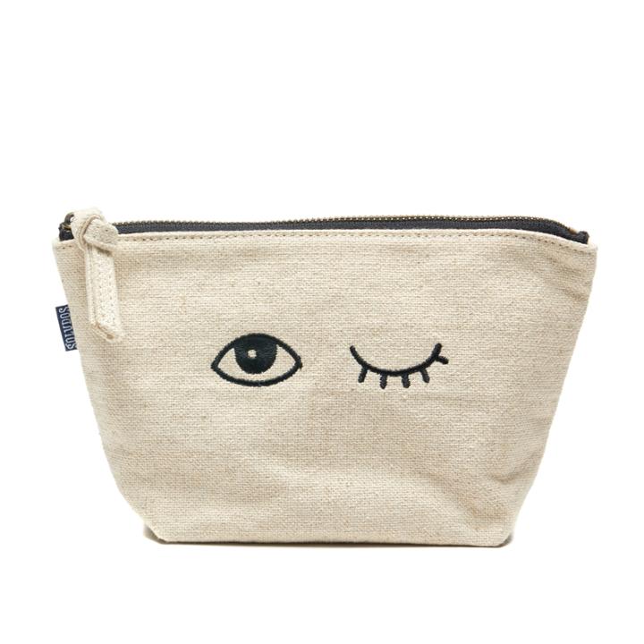 Soludos Jason Polan Zip Pouch In Sand Wink