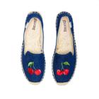 Soludos Cherry Dark Blue Smoking Slipper For Women