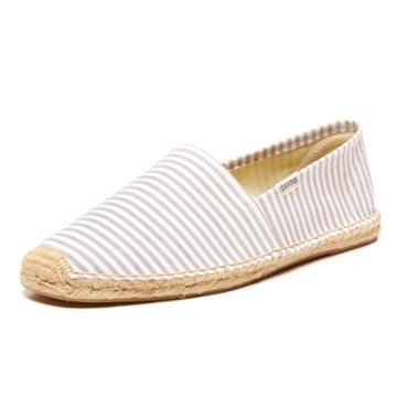 Soludos Gray White Seersucker Cotton Original For Men