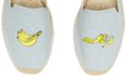 Soludos Men's Banana Embroidered Smoking Slipper In Chambray