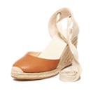 Soludos Tall Leather Wedge Espadrille Shoes