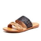 Soludos Midnight Blue Braided Slide Sandal For Women