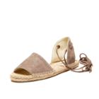 Soludos Balaeric Tie-up Sandal In Dove Gray