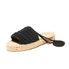 Soludos Womens Wool & The Gang Black Slide Sandal Diy Kit