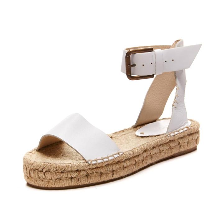 Soludos Leather Platform Open Toe Sandal For Women
