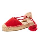 Soludos Chili Red Platform Gladiator Sandal For Women