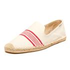 Soludos Natural Red Canvas Smoking Slipper For Men