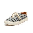 Soludos Lace Up Convertible Classic Sneaker In Gray/navy