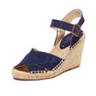 Soludos Midnight Blue Criss Cross Wedge For Women