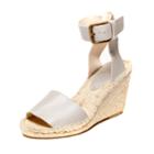 Soludos Leather Open Toe Wedge Sandal For Women