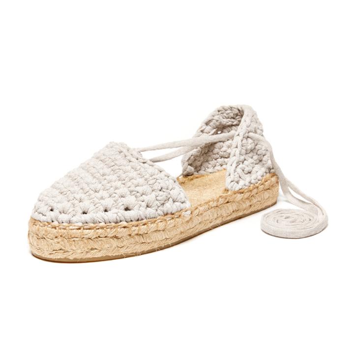 Soludos Womens Wool & The Gang Sahara Dust Sandal Diy Kit