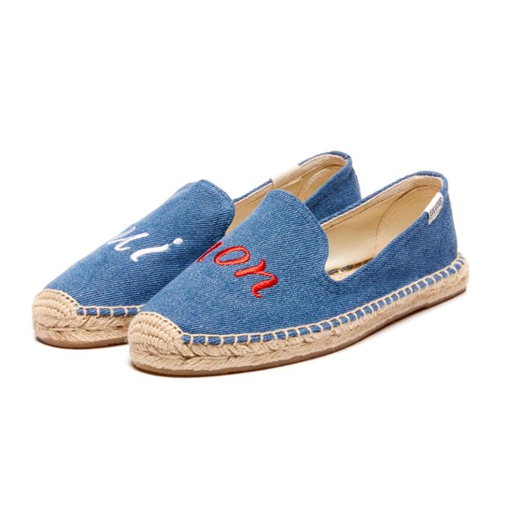 Soludos Oui Non Navy Smoking Slipper For Women