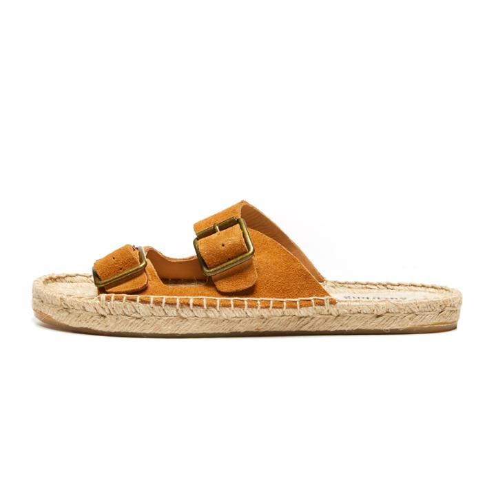 Soludos Elba Sandal In Tan Suede