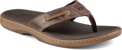 Sperry Baitfish Flip-flops Brown, Size 8m Men's Shoes