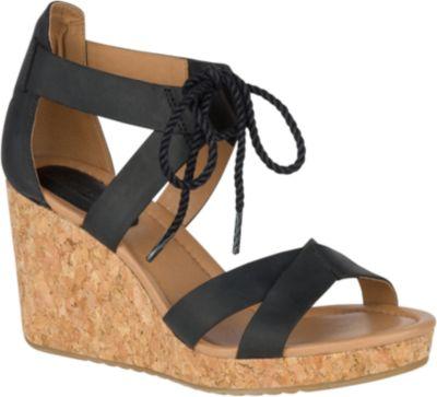 Sperry Dawn Ari Wedge Black, Size 5m Women's Shoes