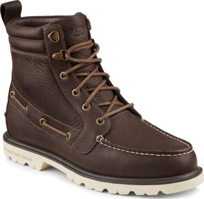 Sperry Ao Lug Weatherproof Boot Darkbrown, Size 7m Men's Shoes