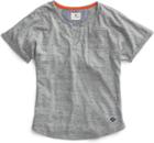 Sperry Split Neck Pocket T-shirt Heathergrey, Size M Women's