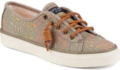 Sperry Seacoast Fish Circle Sneaker Tan, Size 12m Women's Shoes