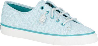 Sperry Seacoast Diamond Sneaker Aqua, Size 5m Women's Shoes