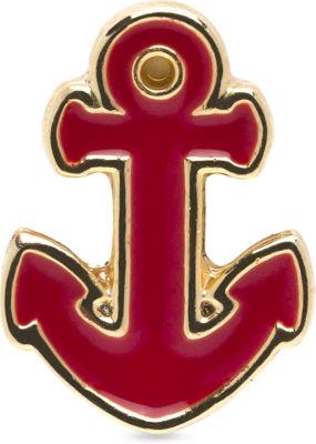 Sperry Nautical Charm Gold/redanchor, Size One Size Women's