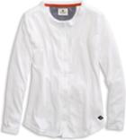 Sperry Button Front Thermal T-shirt White, Size Xs Women's