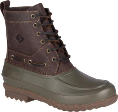 Sperry Decoy Duck Boot Darkbrown/olive, Size 7m Men's Shoes