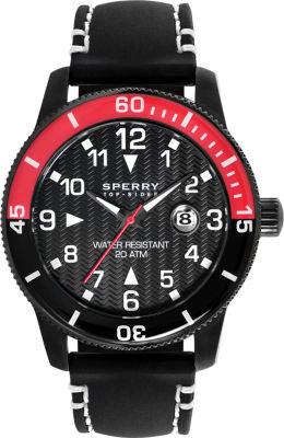 Sperry Silicone Diver Watch Black/red, Size One Size Men's