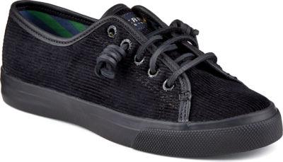 Sperry Seacoast Corduroy Sneaker Black, Size 5m Women's Shoes