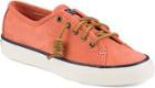 Sperry Seacoast Nubuck Leather Sneaker Coral, Size 5m Women's Shoes