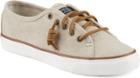 Sperry Seacoast Waxy Canvas Sneaker Natural, Size 5m Women's Shoes