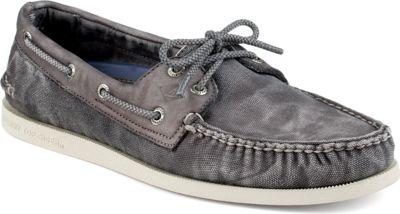 Sperry Authentic Original Wedge Canvas Grey, Size 7m Men's Shoes