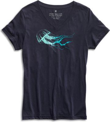 Sperry Medusa Jellyfish T-shirt Navy/seafoam, Size Xs Women's