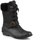 Sperry Saltwater Misty Thinsulate Duck Boot Black, Size 5m Women's Shoes