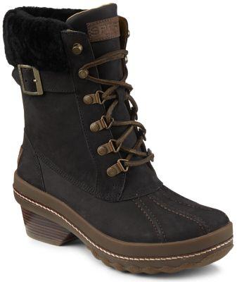 Sperry Gold Cup Ava Duck Boot Black, Size 6.5m Women's Shoes