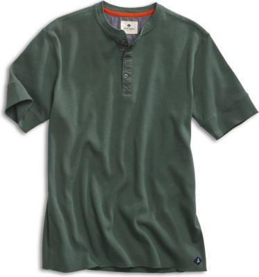 Sperry Short Sleeve Henley Duckgreen, Size S Men's