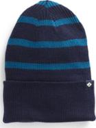 Sperry Rugby Stripe Beanie Navy/blue, Size One Size Women's