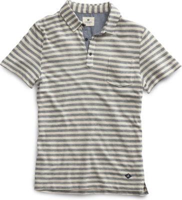 Sperry Short Sleeve Pocket Polo White/navy, Size L Men's
