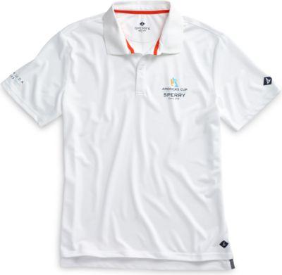 Sperry America's Cup Polo Shirt White, Size S Men's
