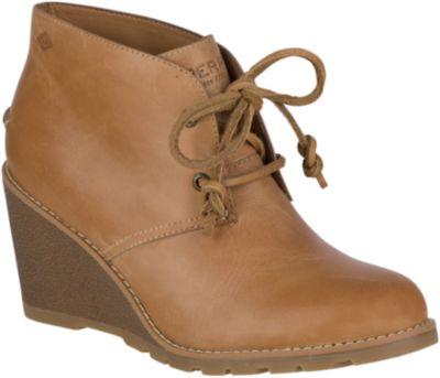 Sperry Celeste Prow Bootie Tan, Size 5m Women's Shoes